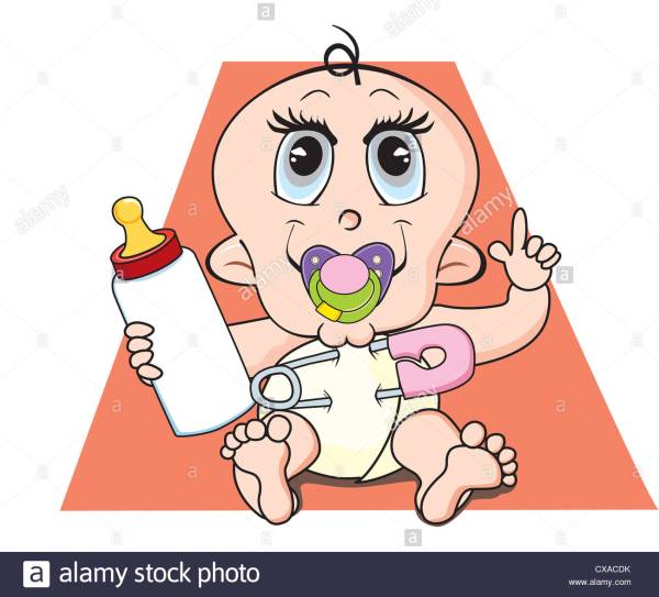 baby-in-cloth-diaper-with-safety-pin-with-pacifier-and-milk-bottle-CXACDK